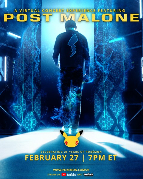 Post Malone joins Pokémon Day 2021 with a virtual concert

