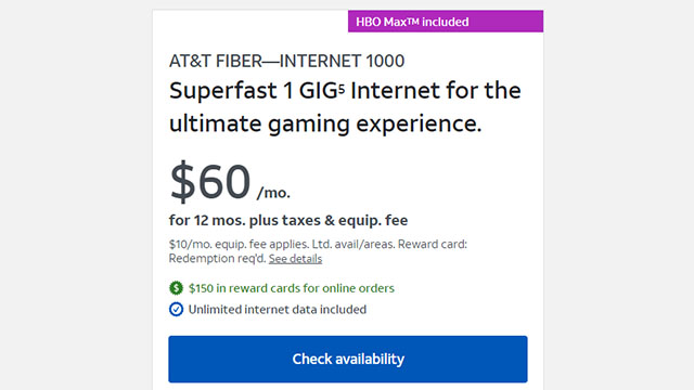 Today's Deals: Join AT&T Fiber Gigabit Internet and Get 1 Year of HBO Max

