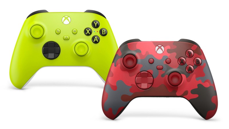 Two new Xbox Series X wireless controllers unveiled with electric voltage and Daystrike camouflage

